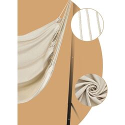 Hamac-fotoliu suspendat Costway NP10577BE (Beige) Thumb