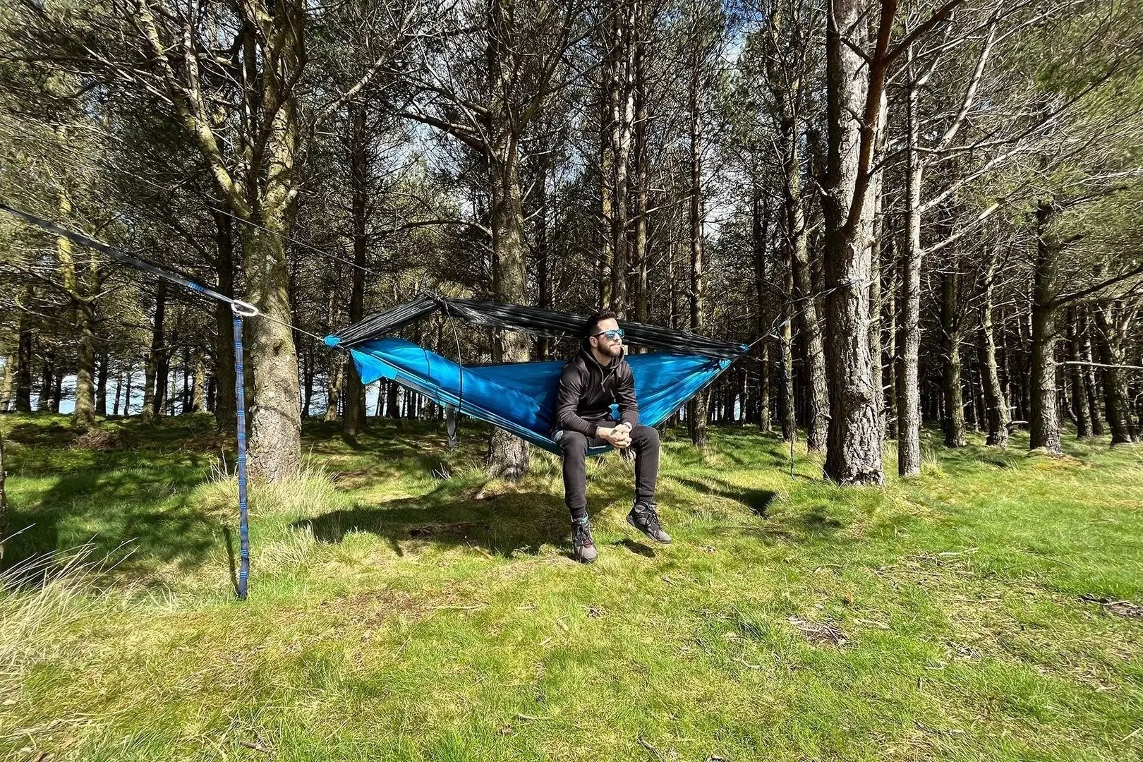 Hamac cu plasă de țințari DD Hammocks Steve Backshall Jungle (Blue) - 7
