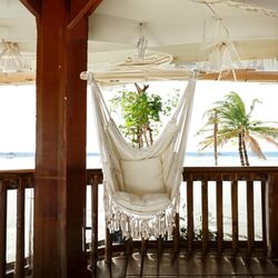 Fotoliu-hamac suspendat DeHome  Joy 106 (Beige)