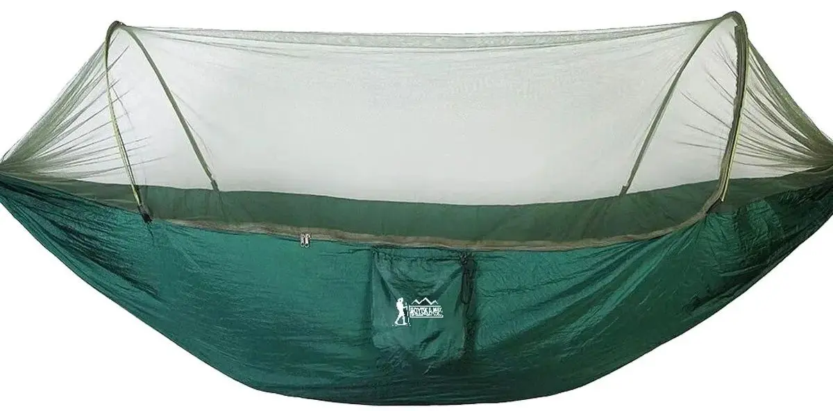 Hamac cu plasa de tantari Enero Camp 1031415 (Green) - 2
