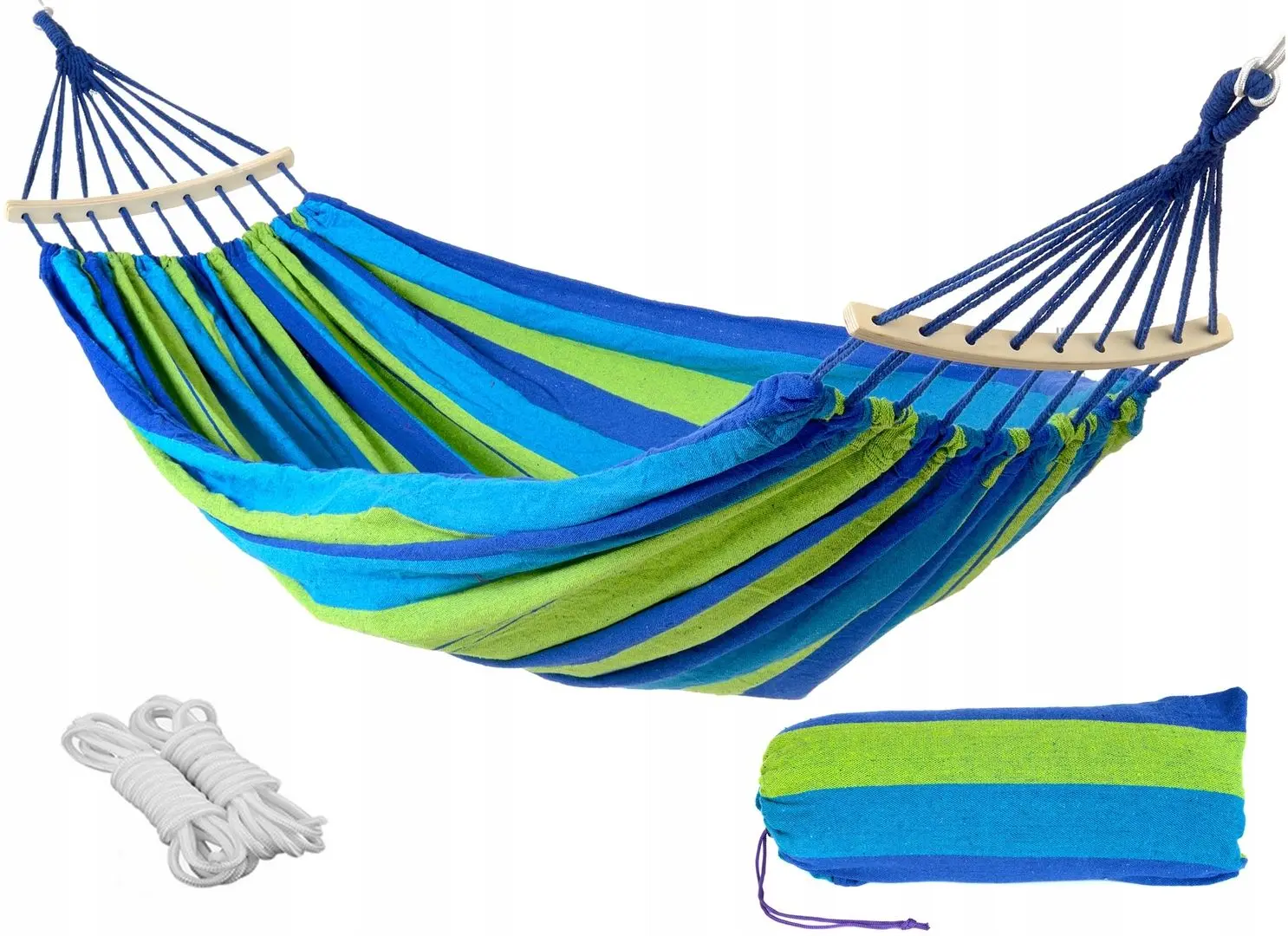 Hamac Funfit Premium Curved Style 2860 (Green/Blue)