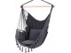 Fotoliu-hamac suspendat FunFit Boho Brazilian (Dark Grey)