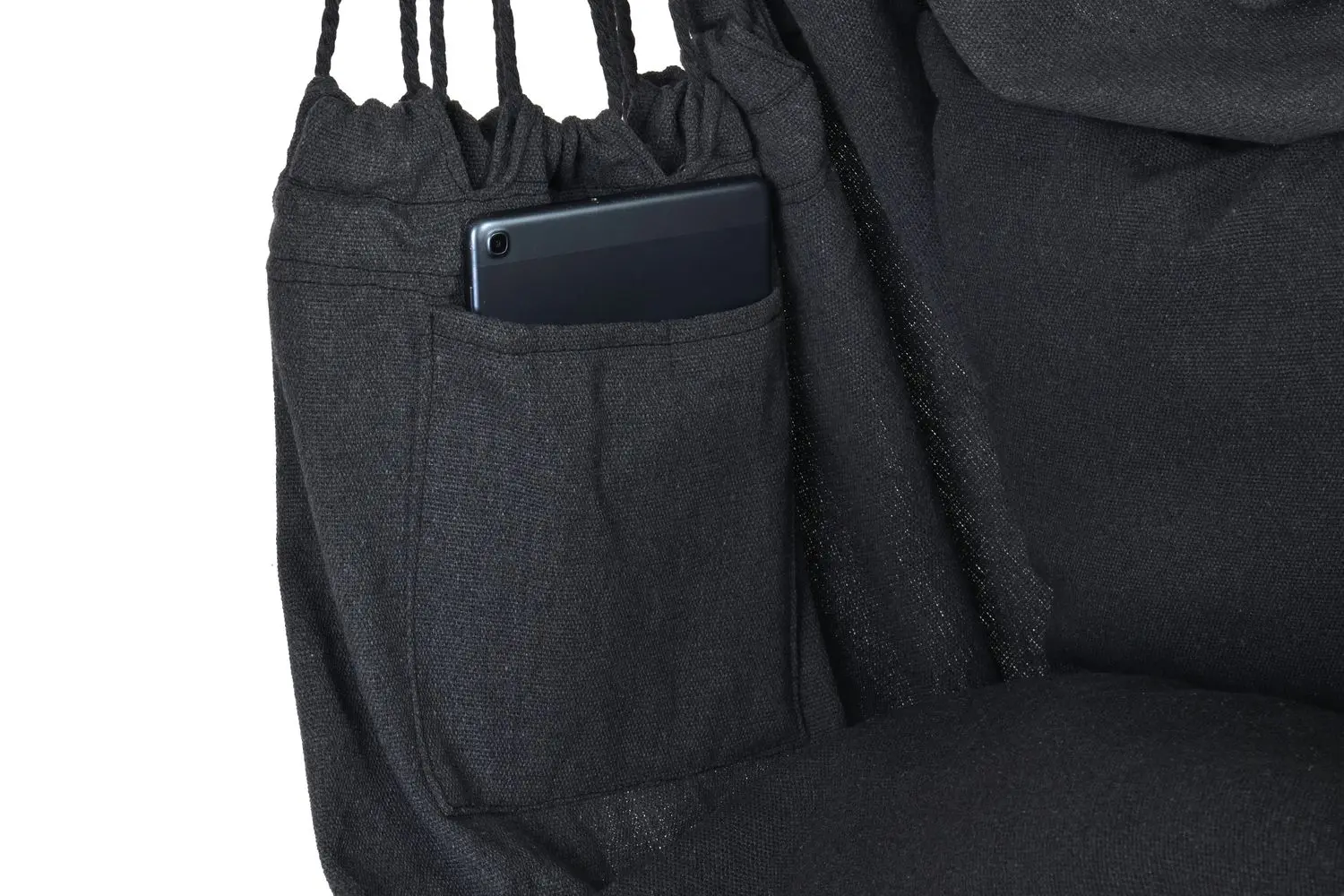 Fotoliu-hamac suspendat FunFit Garden Boho Brazilian (Dark Grey)