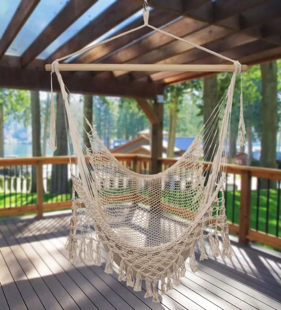 Fotoliu-hamac suspendat Insportline Ivygin (Beige)