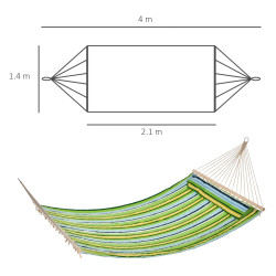 Hamac Outsunny 100110-074BG (Multicolor) Thumb