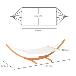 Hamac Outsunny 84A-130V01WT (White) Thumb