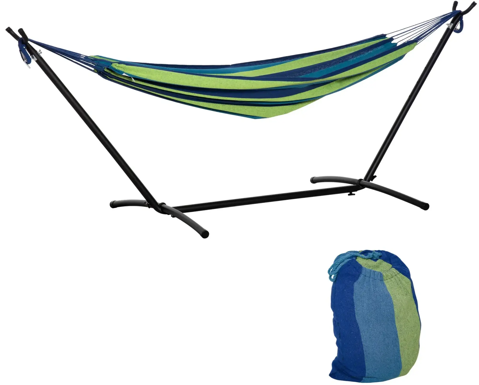 Гамак Outsunny 84A-184GN (Blue/Green) - 2