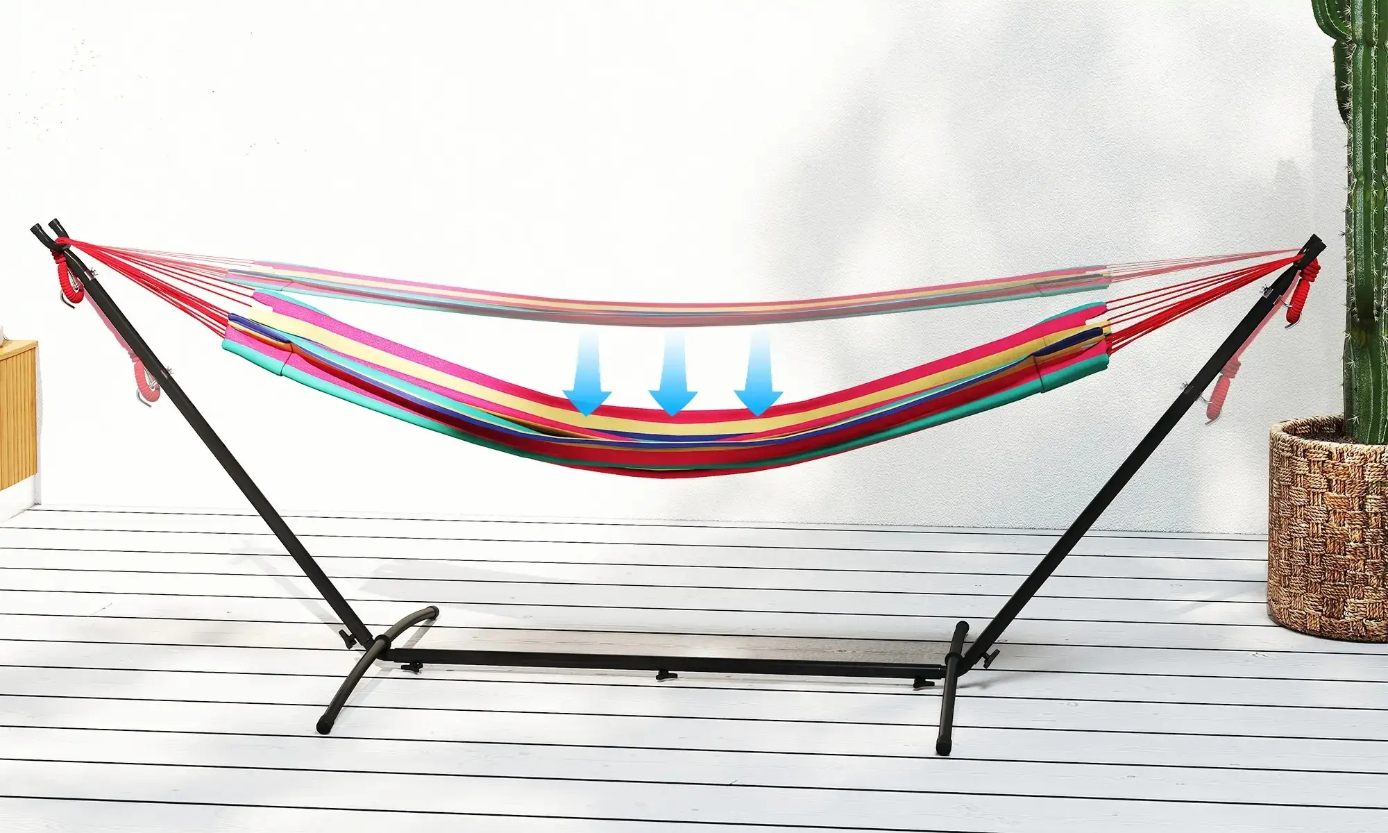 Гамак Outsunny 84A-184RD (Multicolor) - 4