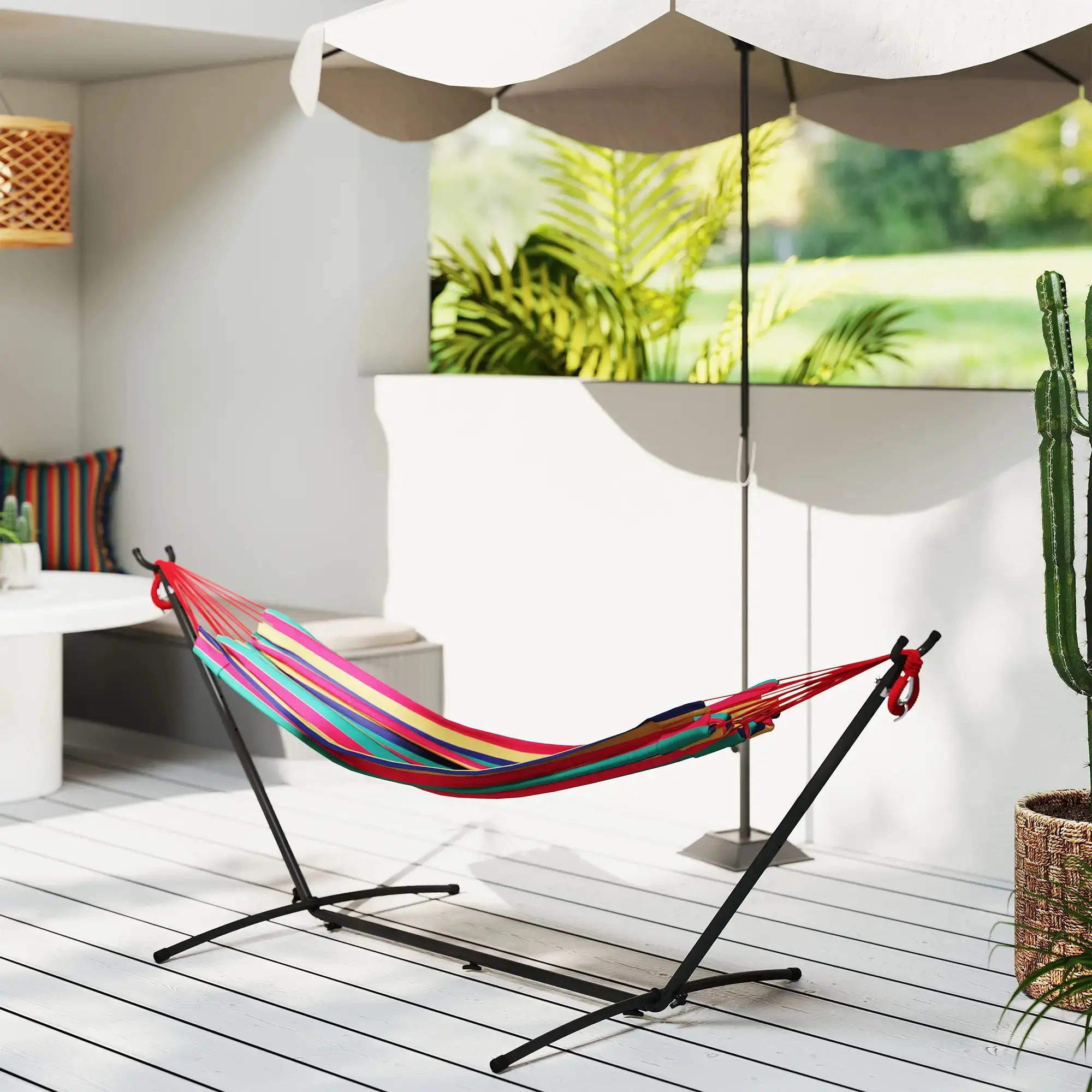 Гамак Outsunny 84A-184RD (Multicolor) - 5