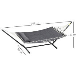 Hamac Outsunny 84A-360V00CG (Dark Grey) Thumb
