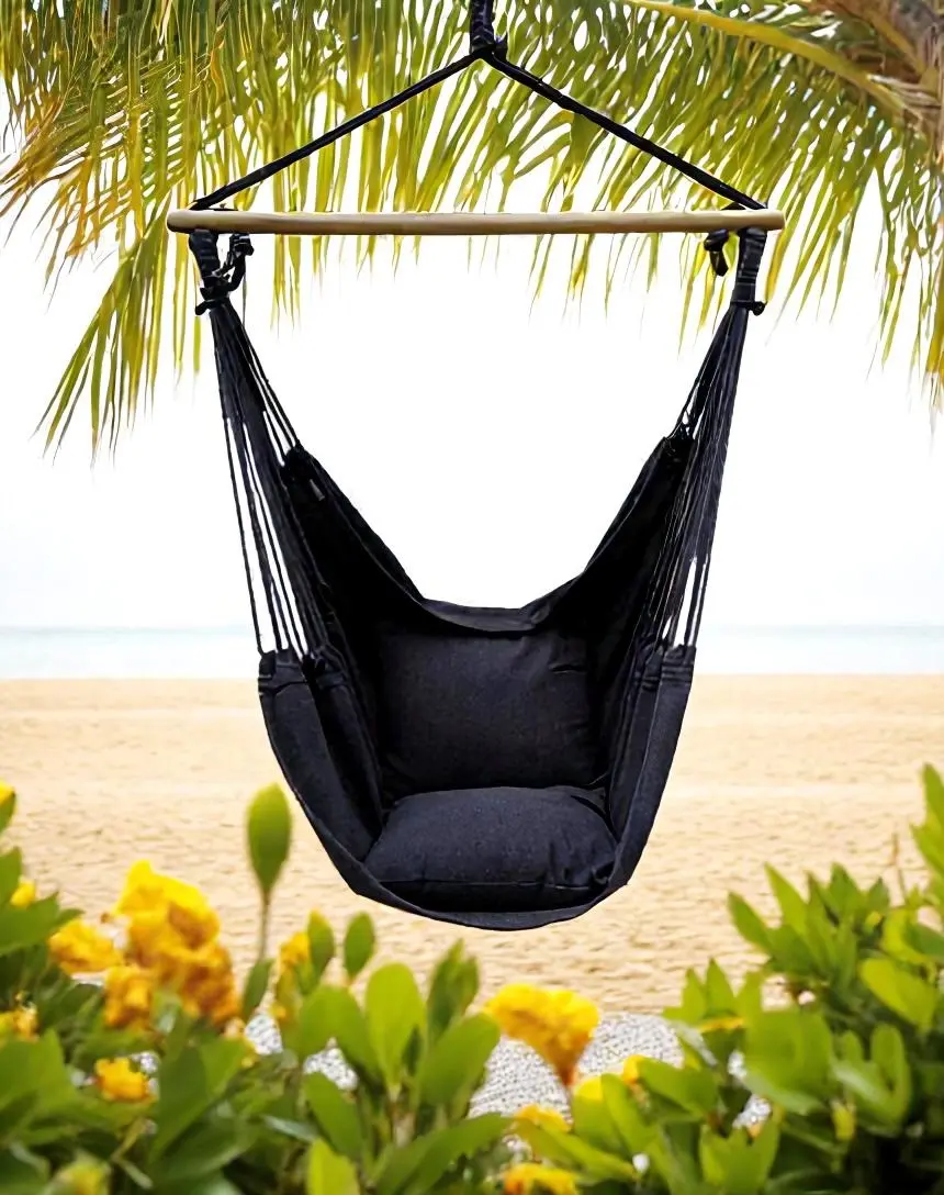 Fotoliu-hamac suspendat Saska Garden 1063997 (Black) - 3