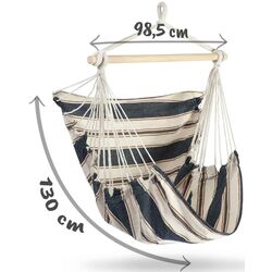 Hamac-scaun Sofotel Rodos (White/Blue) Thumb