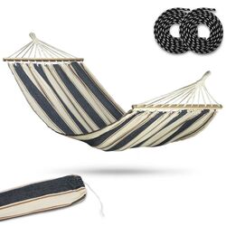 Hamac Sofotel Bahama Double (White/Blue) Thumb