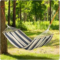 Hamac Sofotel Bahama Double (White/Blue) Thumb