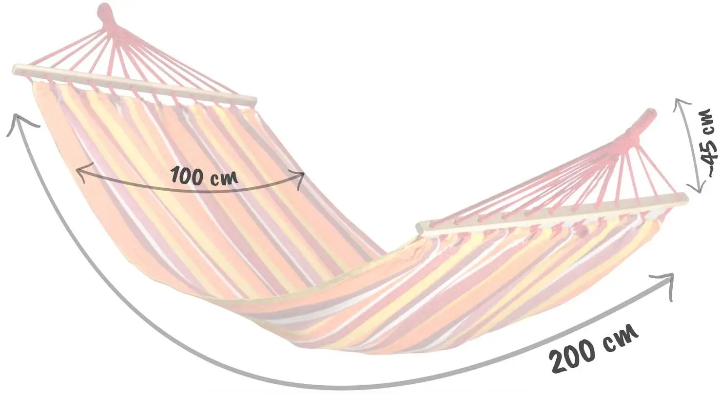Hamac Sofotel Bahama Single (Red/Orange)