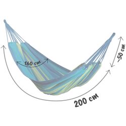 Hamac Sofotel Malaga Double (Green/Blue) Thumb