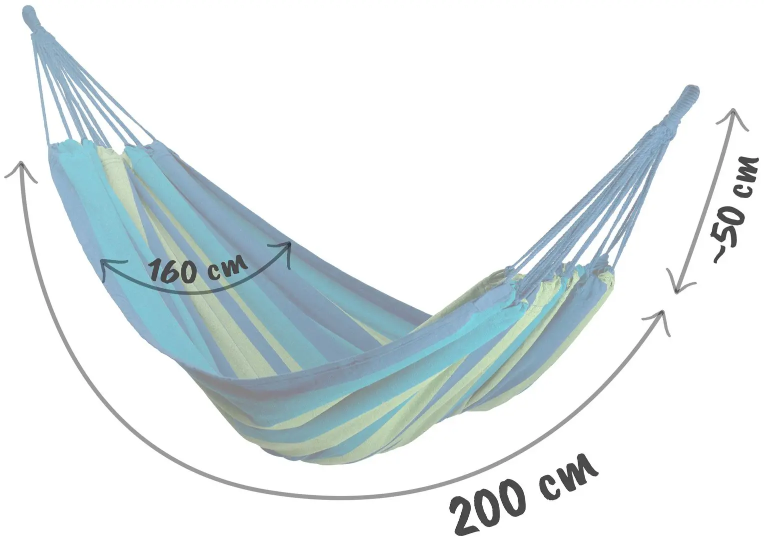 Hamac Sofotel Malaga Double (Green/Blue)