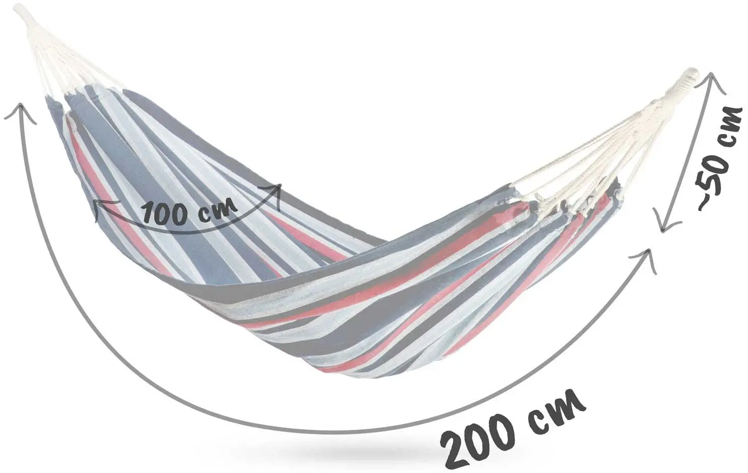 Hamac Sofotel Malaga Single (Red/Blue)