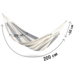 Гамак Sofotel Malaga Single (White/Blue) Thumb