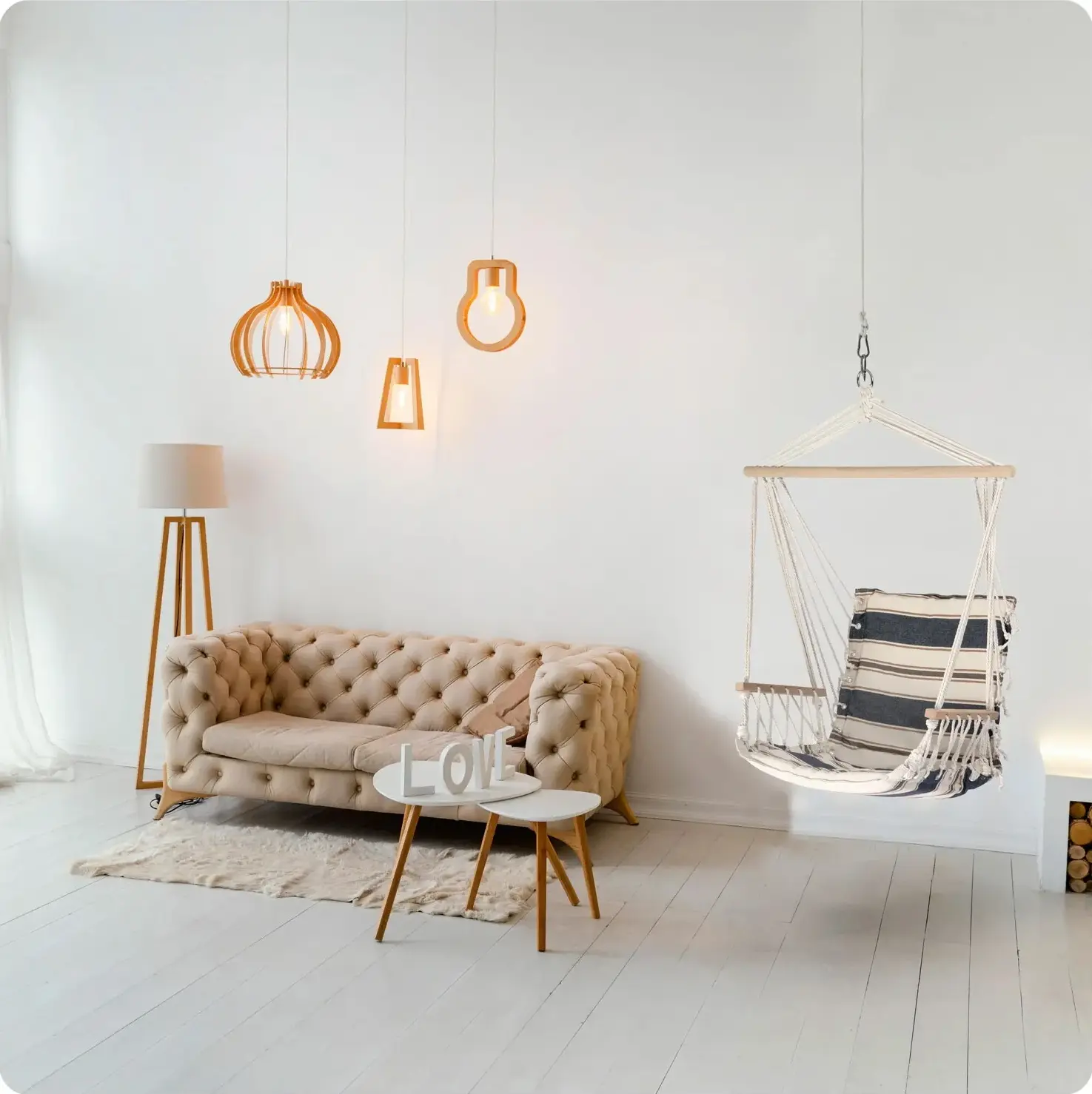 Кресло-гамак Sofotel Lagos 4127 (White/Navy Blue) - 7