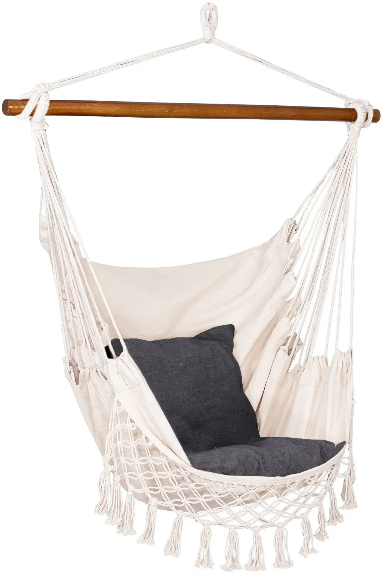 Fotoliu-hamac suspendat Springos Borgo II HM019 (Beige/Gray) - 3