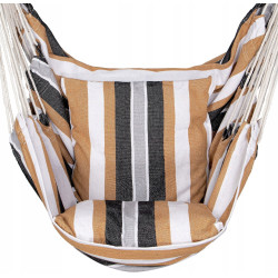 Кресло-гамак Springos Rocco HM048 (Brown/White) Thumb