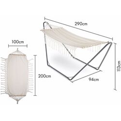 Гамак VonHaus 2500985 (Beige/Grey) Thumb