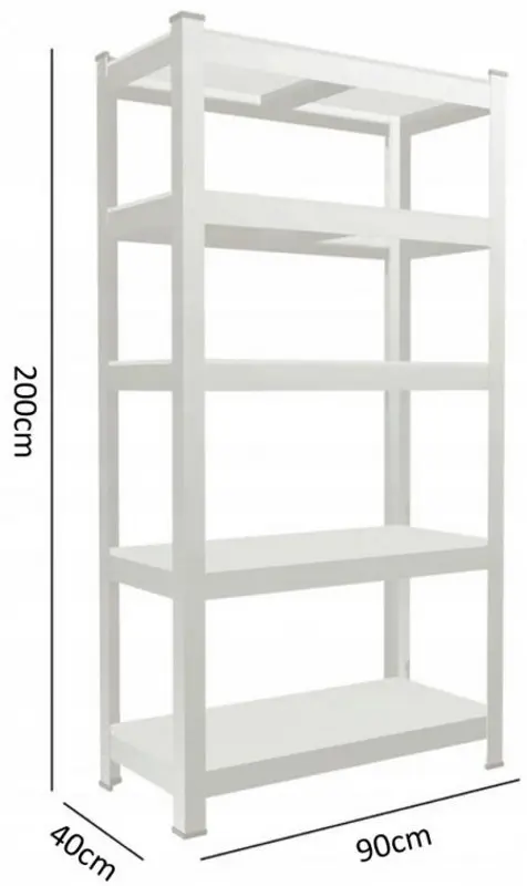 Etajera Chomik GWI0643 200x90x40 (Silver) - 4