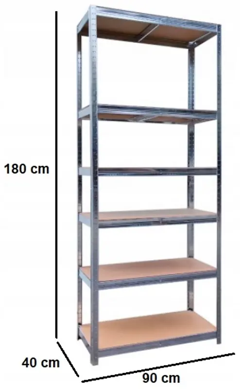 Стеллаж Chomik GWI2172 180x90x40 (Silver)