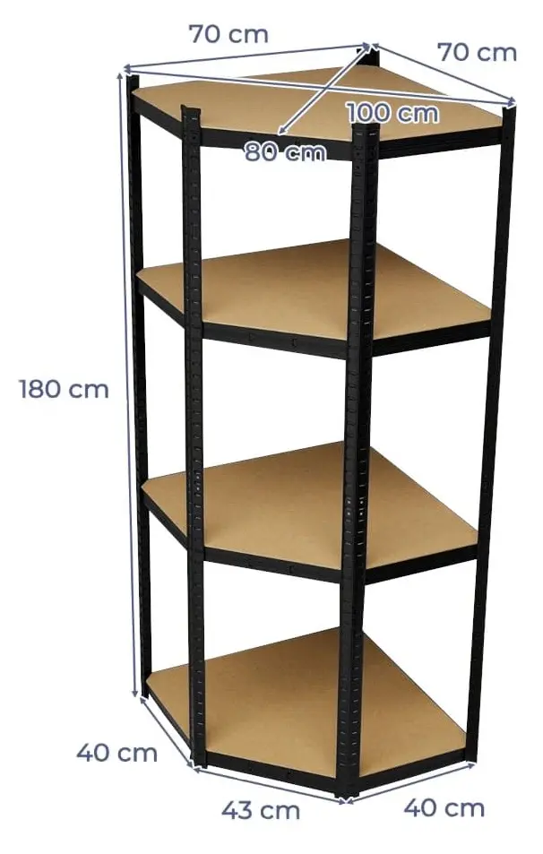 Etajera Costway TD10017BK (Black)