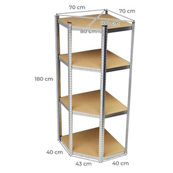 Etajera Costway TD10017SL (Silver) Thumb