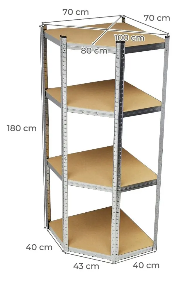 Etajera Costway TD10017SL (Silver)