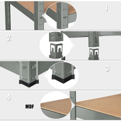 Etajera Costway TL33815GR (Grey) Thumb