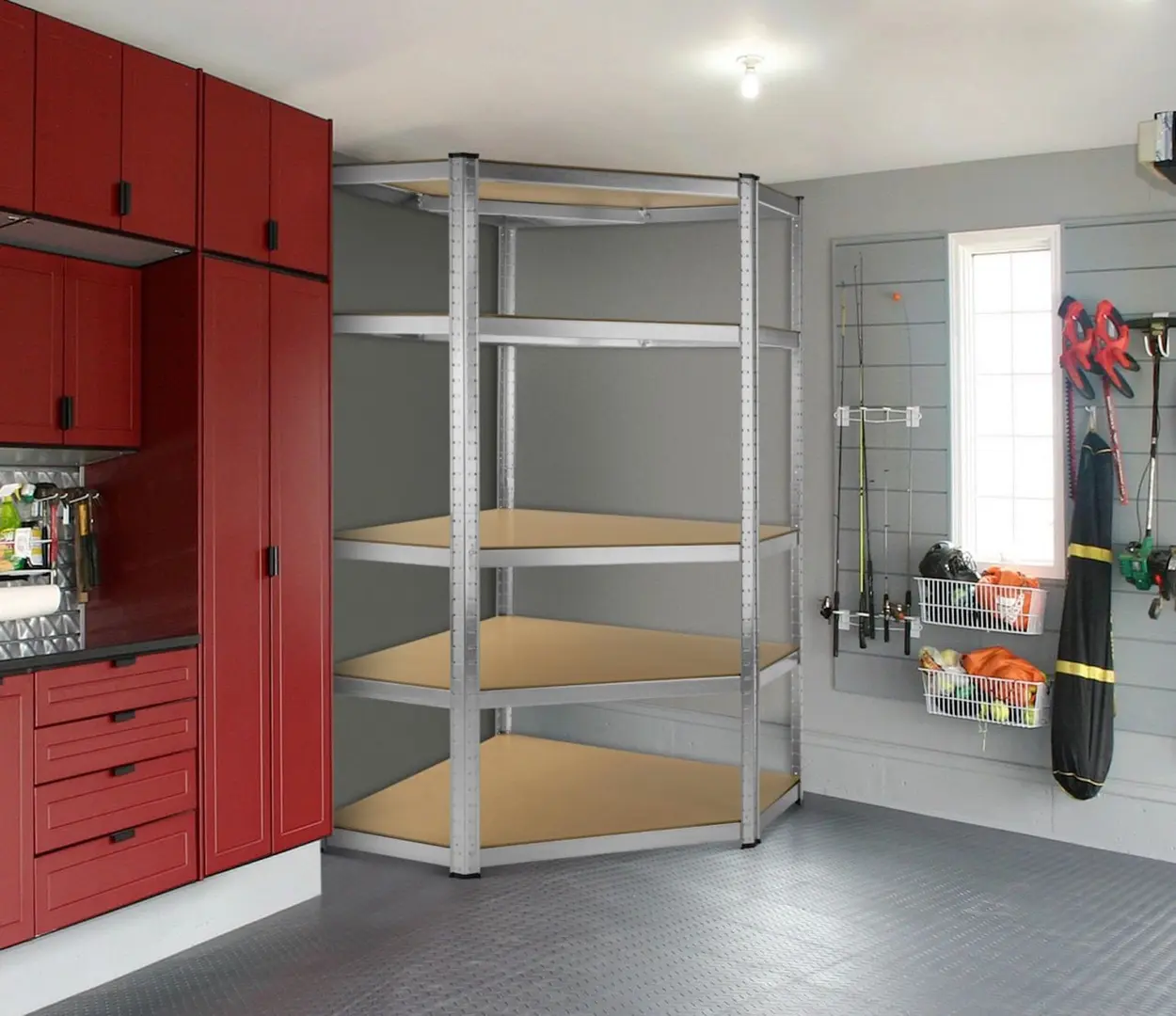 Etajera Ekspand 180x90x40 (Silver)