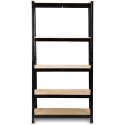 Etajera FunFit Home&Office 150x75x30cm (Black/Brown) Thumb