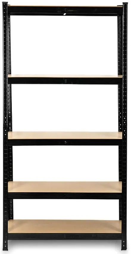 Etajera FunFit Home&Office 150x75x30cm (Black/Brown)