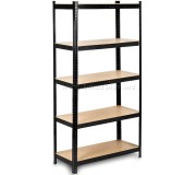 Etajera FunFit Home&Office 150x75x30cm (Black/Brown)