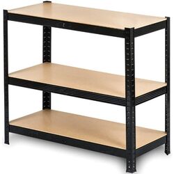 Etajera FunFit Home&Office 150x75x30cm (Black/Brown) Thumb