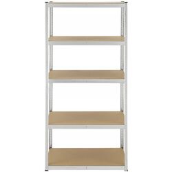 Etajera FunFit Home&Office 180x90x30cm (Silver) Thumb