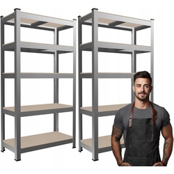 Set etajere GardenLine GWI2158 180x90x40cm (Silver) Thumb