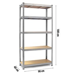 Set etajere de depozitare Humberg HR-812-2 (Silver) Thumb