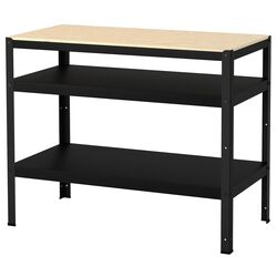 Etajera Ikea Bror 110x55 (Negru/Pin) Thumb