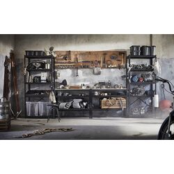 Etajera Ikea Bror 110x55 (Negru/Pin) Thumb