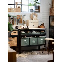 Etajera Ikea Bror 110x55 (Negru/Pin) Thumb