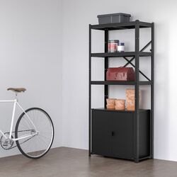 Etajera Ikea Bror uși/rafturi 85x40x190 (Negru) Thumb