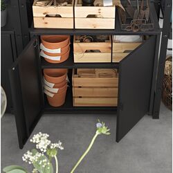 Etajera Ikea Bror uși/rafturi 85x40x190 (Negru) Thumb