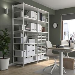 Etajera Ikea Elvarli 2 sectiuni 165x55x216 (Alb)