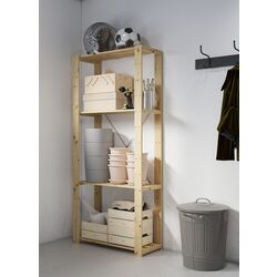 Стеллаж Ikea Hejne 78x31x171 (Натуральный)