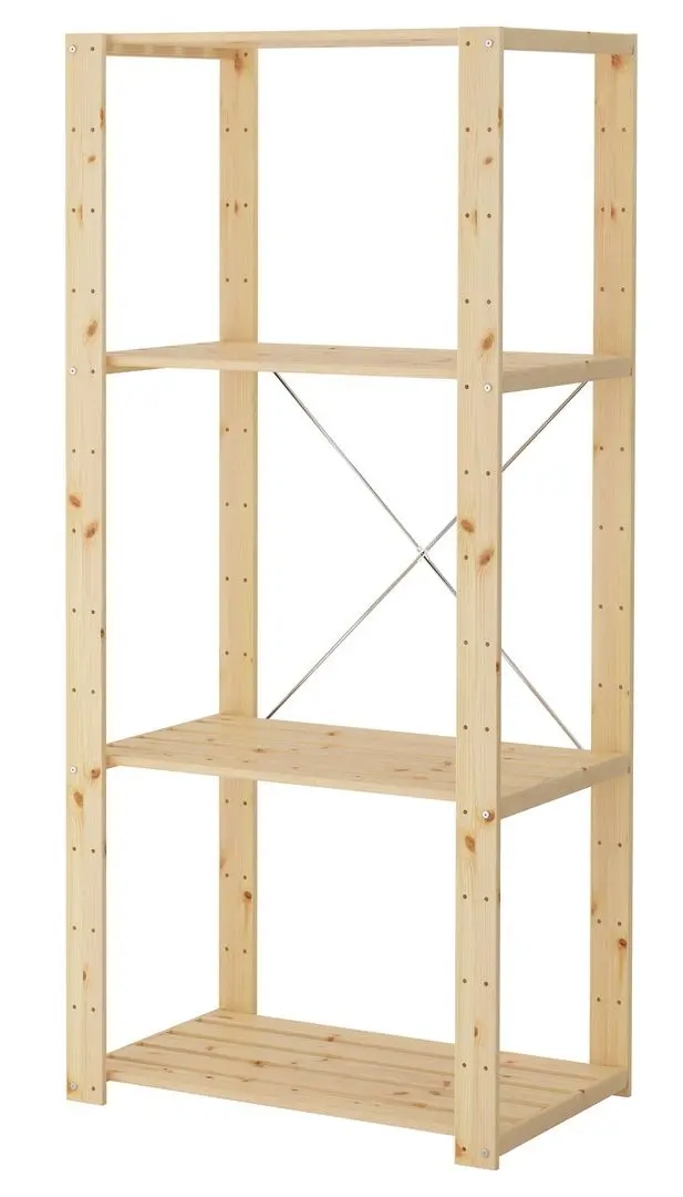 Стеллаж Ikea Hejne 78x50x171 (Натуральный) - 2