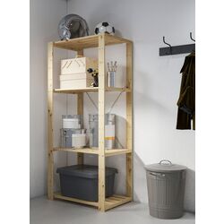 Стеллаж Ikea Hejne 78x50x171 (Натуральный)